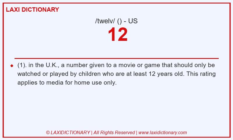 Definition 12 in American English