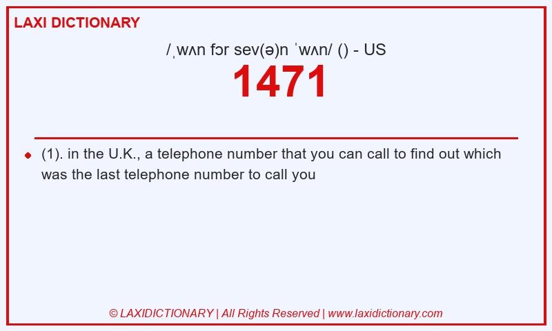Definition 1471 in American English