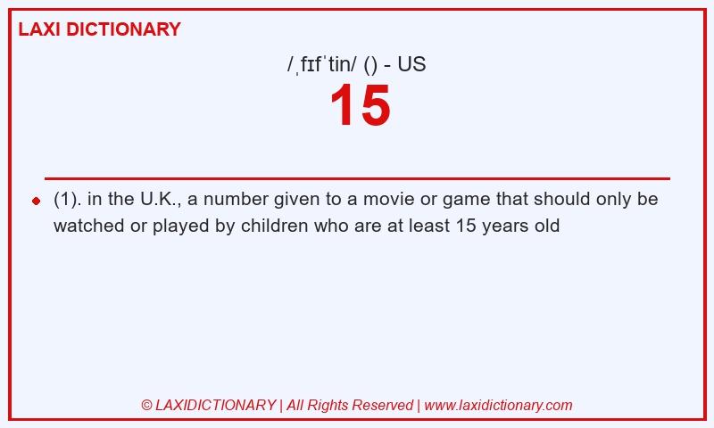 Definition 15 in American English