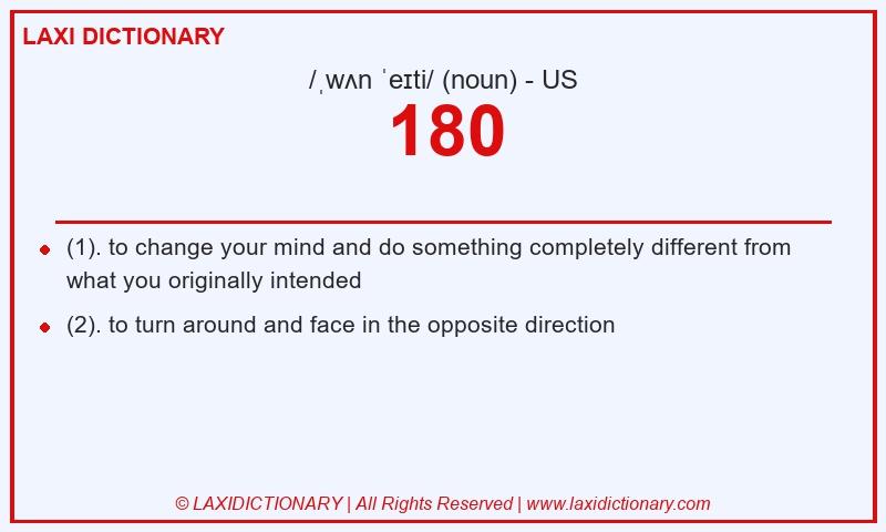 Definition 180 in American English