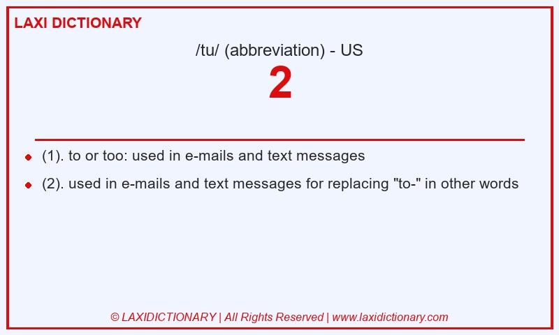 Definition 2 in American English