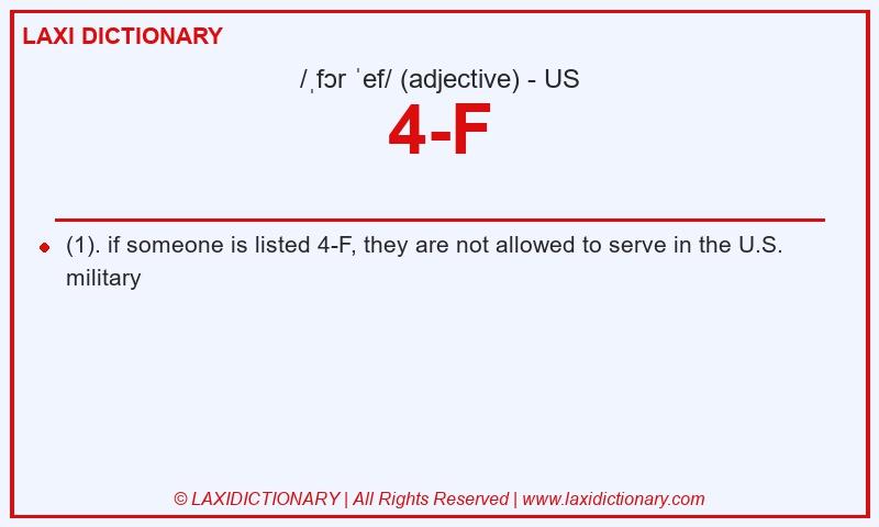 Definition 4-F in American English