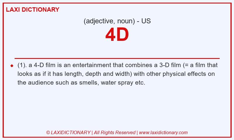 Definition 4D in American English