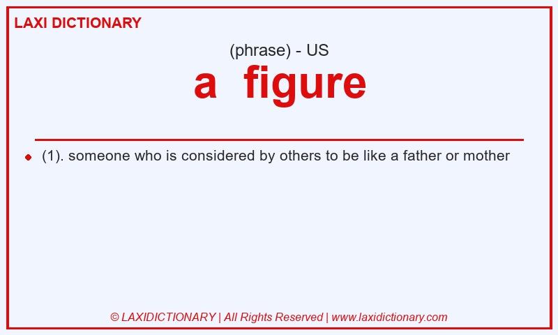 Definition a  figure in American English