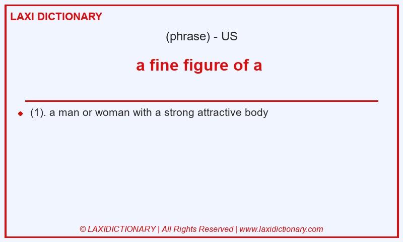 Definition a fine figure of a  in American English