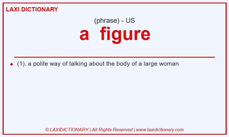 Definition a  figure in American English