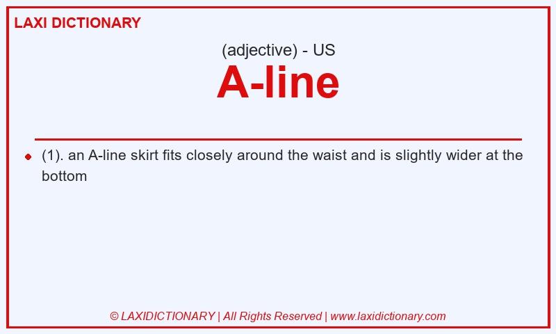 Definition A-line in American English