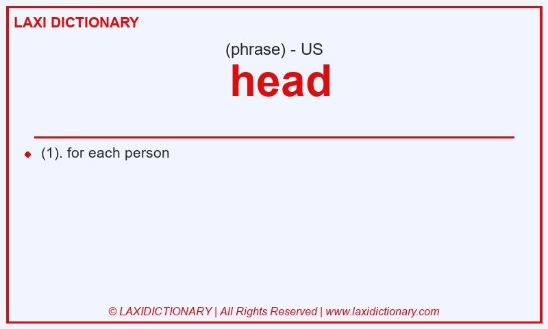 Definition head in American English
