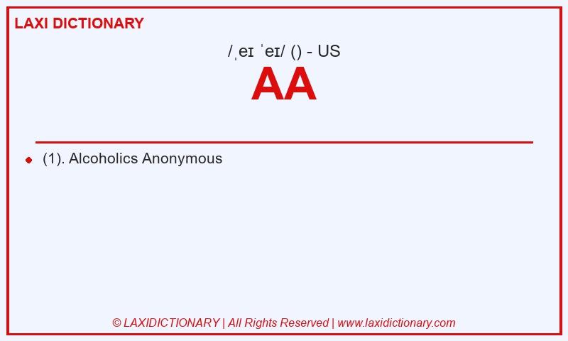 Definition AA in American English