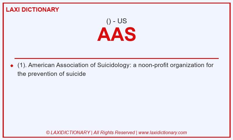 Definition AAS in American English