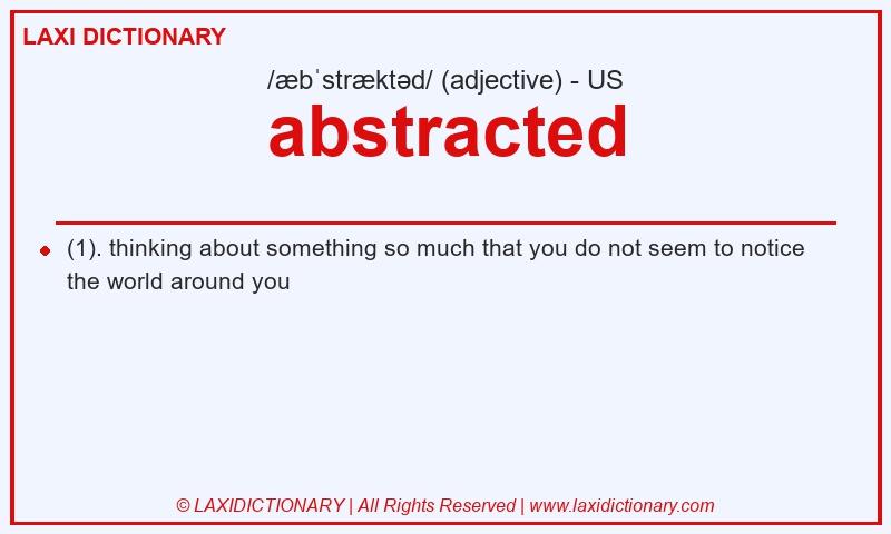 Definition abstracted in American English