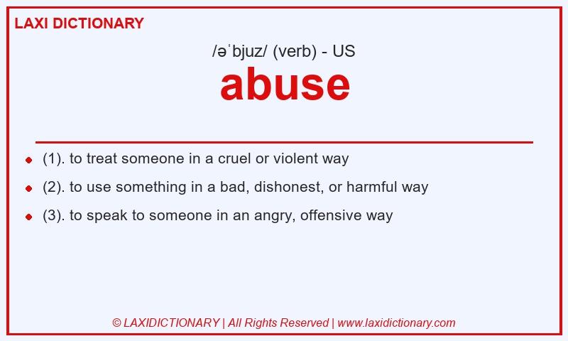 Definition abuse in American English