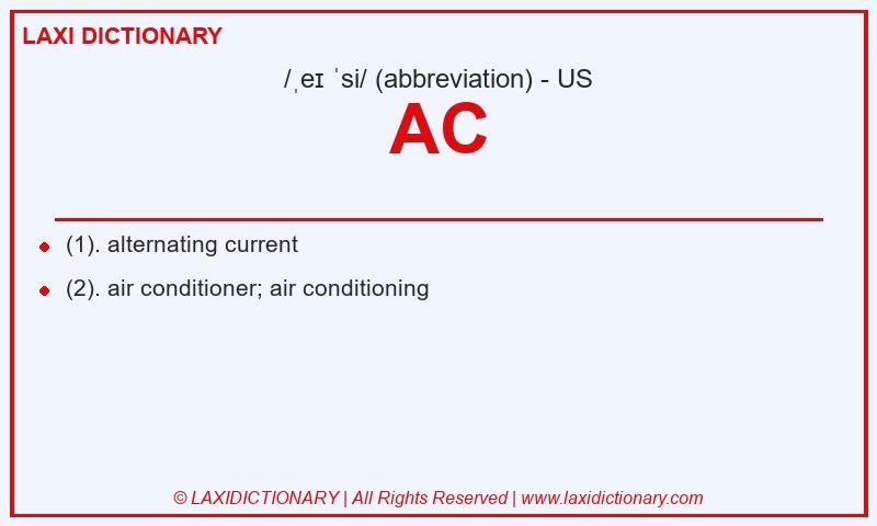 Definition AC in American English