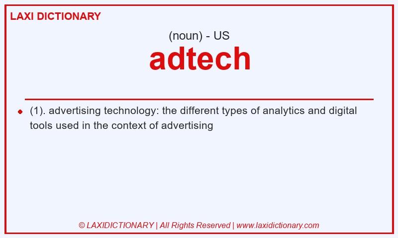 Definition adtech in American English