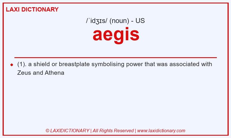 Definition aegis in American English