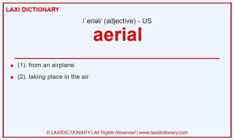 Definition aerial in American English