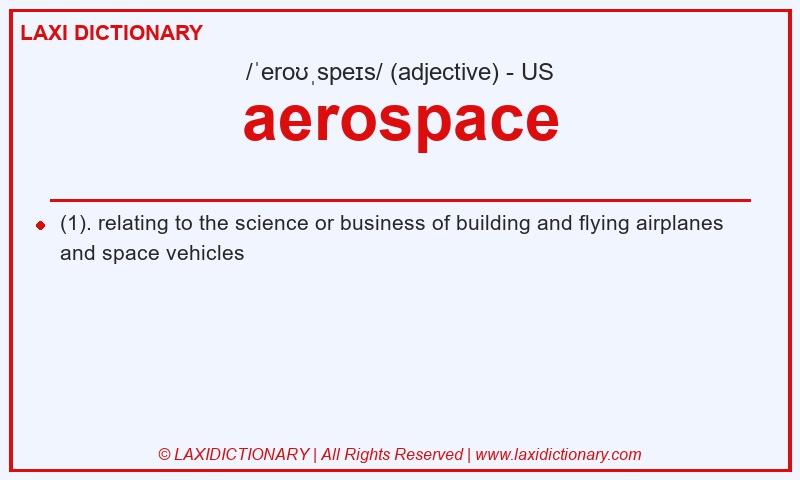 Definition aerospace in American English