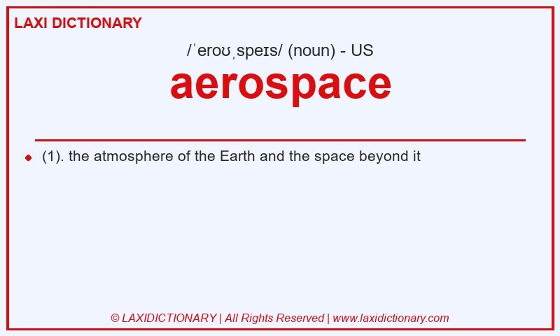 Definition aerospace in American English