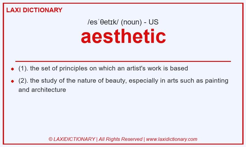 Definition aesthetic in American English