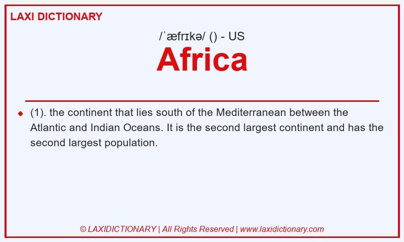 Definition Africa in American English