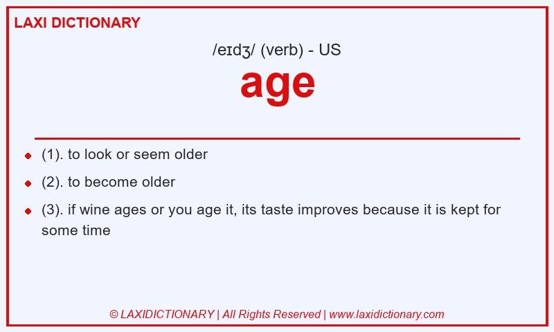 Definition age in American English