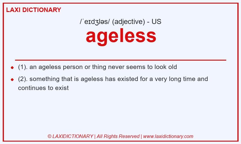 Definition ageless in American English