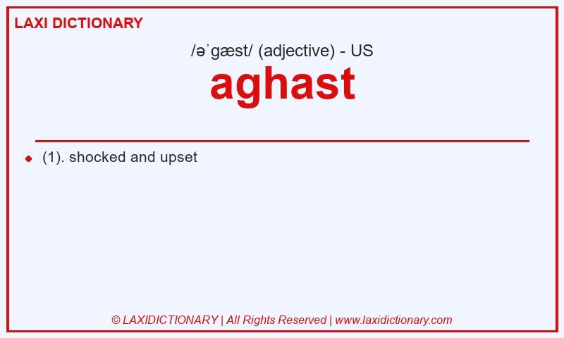 Definition aghast in American English