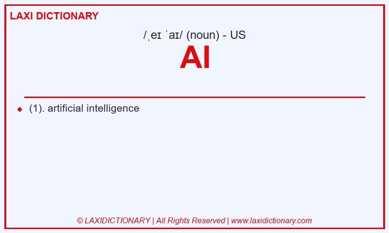 Definition AI in American English