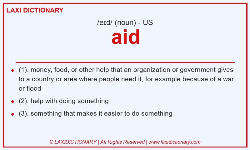 Definition aid in American English