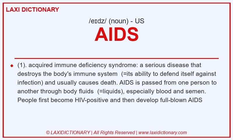 Definition AIDS in American English