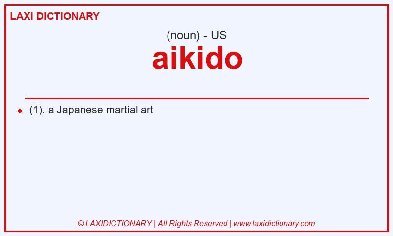 Definition aikido in American English