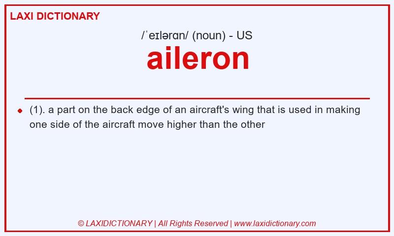 Definition aileron in American English