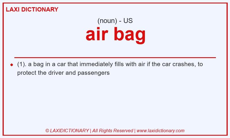 Definition air bag in American English