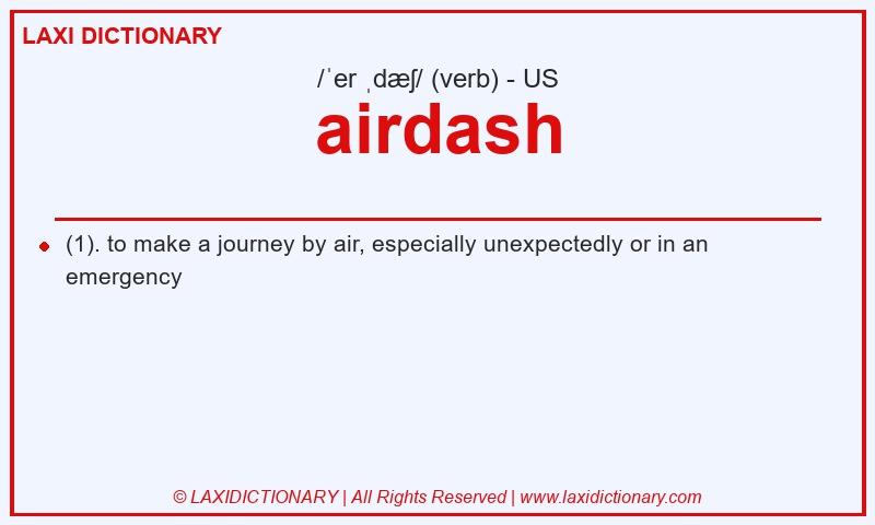 Definition airdash in American English