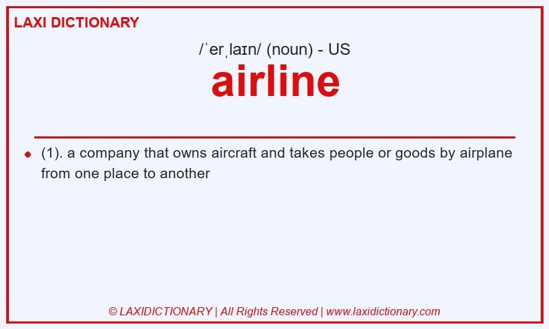 Definition airline in American English