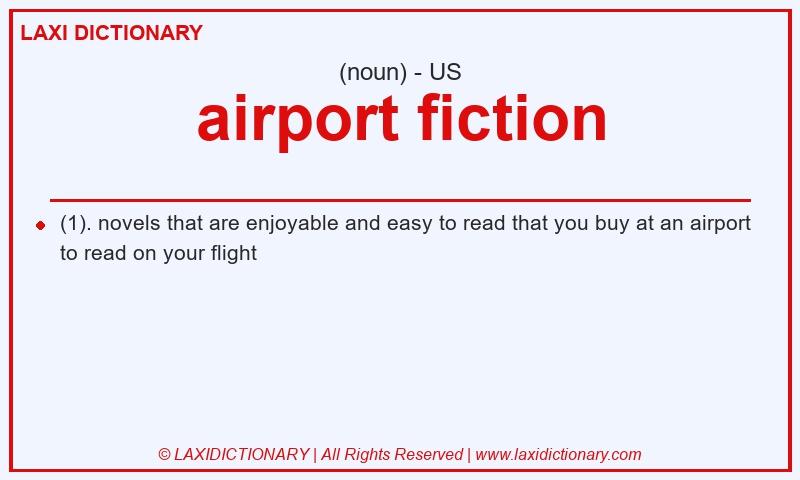 Definition airport fiction in American English
