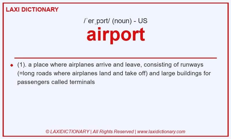 Definition airport in American English