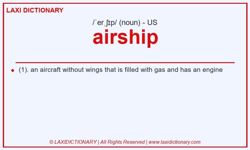 Definition airship in American English
