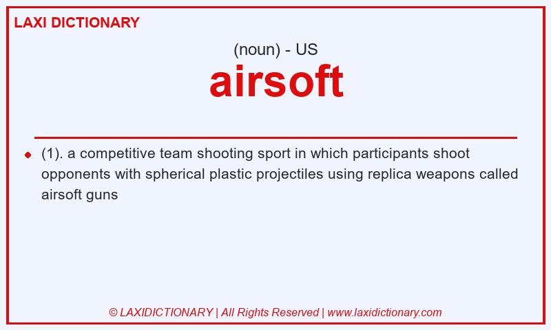 Definition airsoft in American English