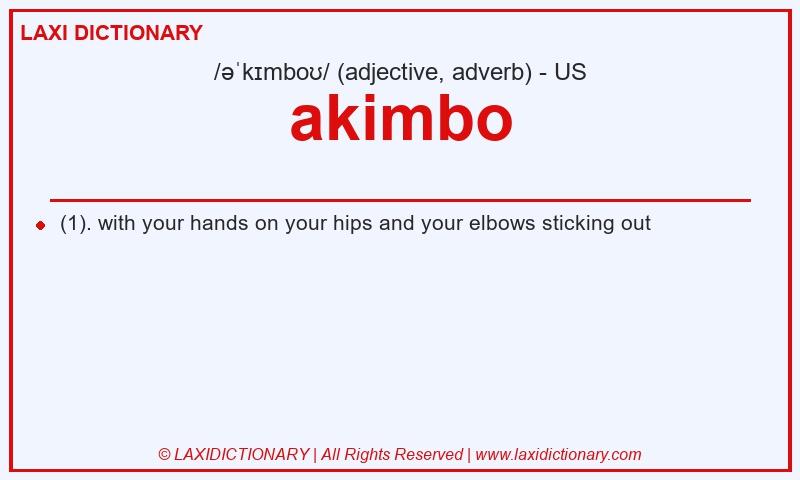 Definition akimbo in American English