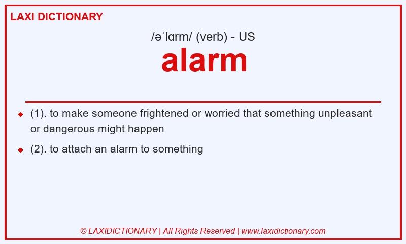 Definition alarm in American English