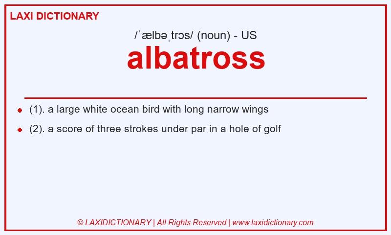 Definition albatross in American English