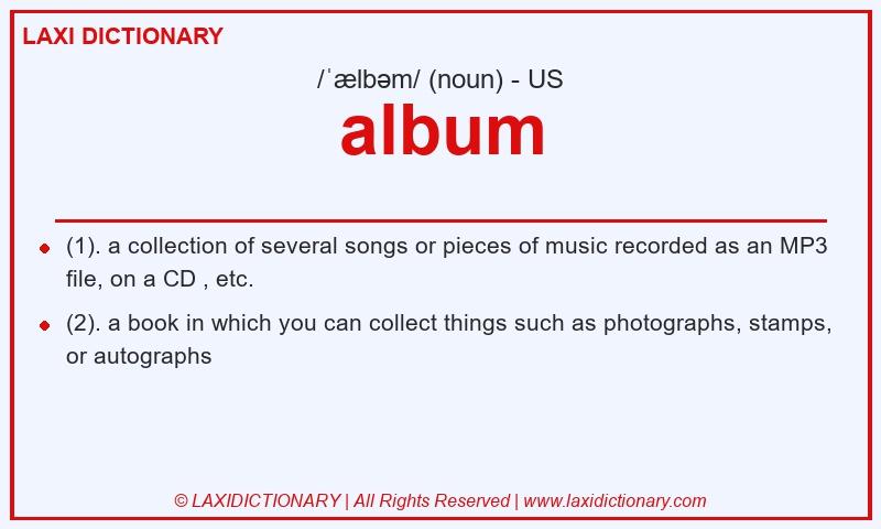 Definition album in American English