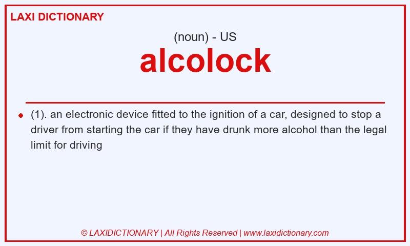 Definition alcolock in American English