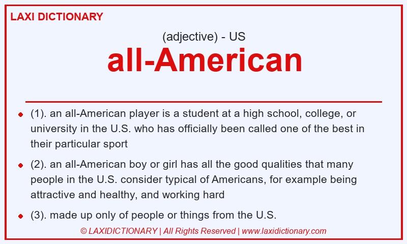 Definition all-American in American English