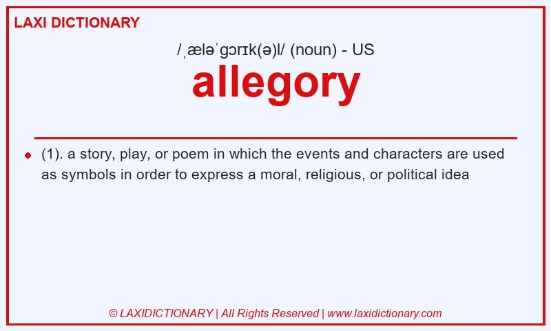 Definition allegory in American English