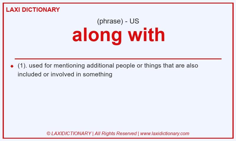 Definition along with in American English