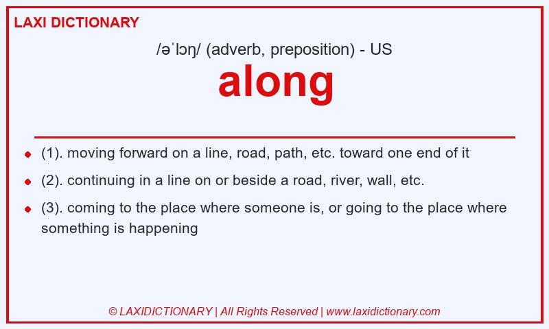 Definition along in American English