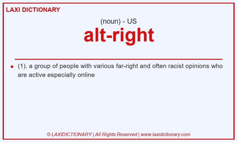 Definition alt-right in American English