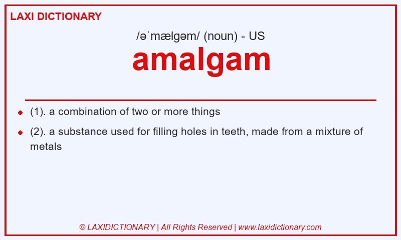 Definition amalgam in American English